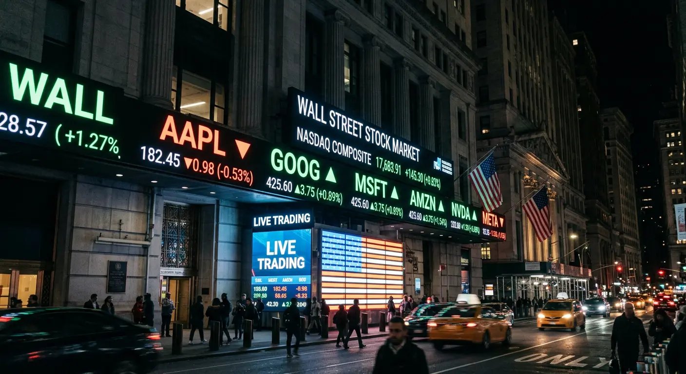 Stock market tickers